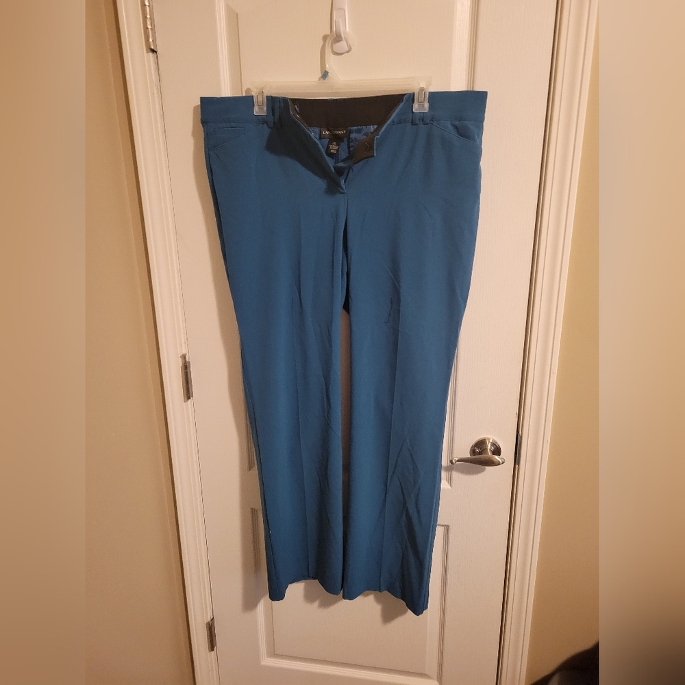 Lane Bryant 20 long teal dress pants